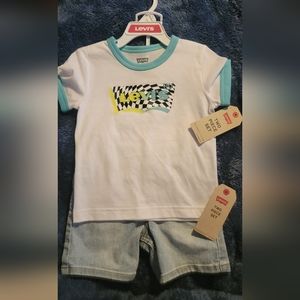 Levis unisex shorts set